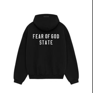 NWT Fear of God State Zip Up Hoodie Size L
